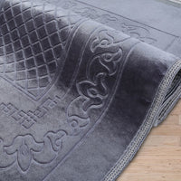 SECCADEN Lüks Kalın Yumuşak Peluş Seccade Kaydırmaz Taban