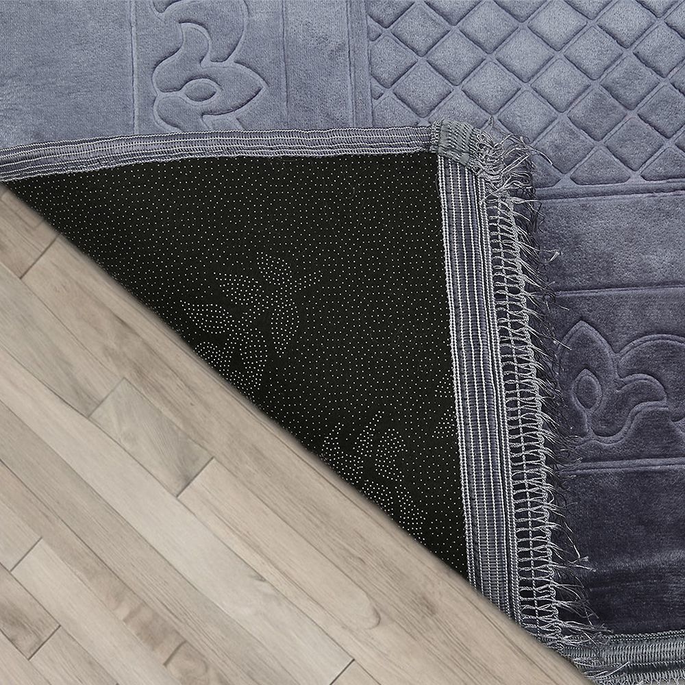 SECCADEN Lüks Kalın Yumuşak Peluş Seccade Kaydırmaz Taban